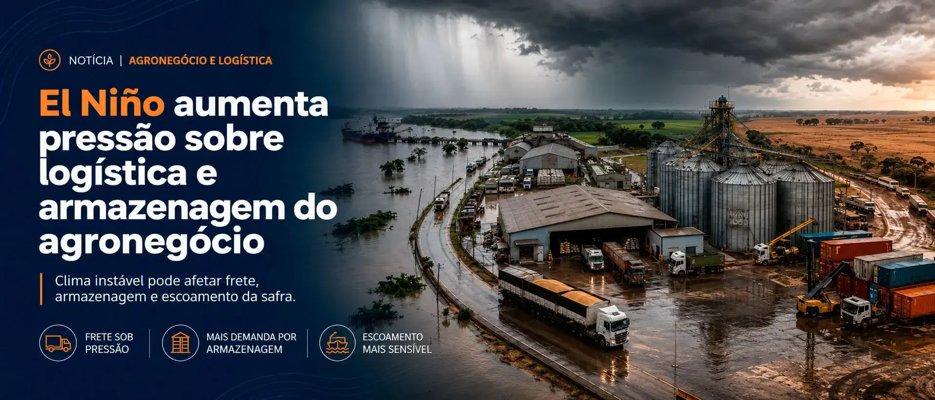El Niño aumenta pressão sobre logística e armazenagem do agronegócio